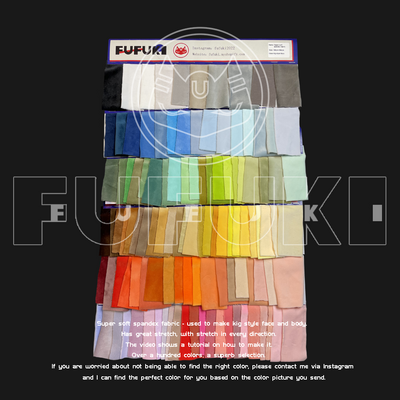 Super soft spandex fabric 46～113（Fabrics for making kig style work face）