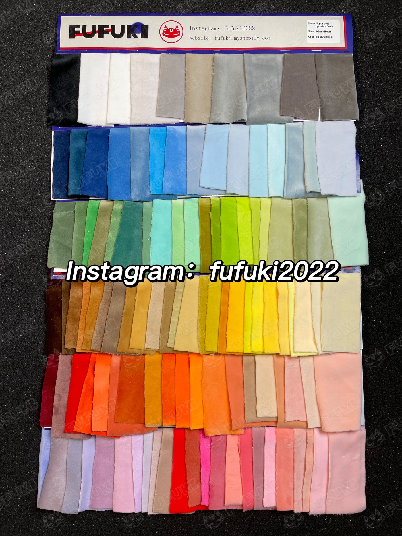 Super soft spandex fabric1～45（Fabrics for making kig style work face）