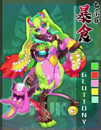 FUFUKI-ADOPTING OC ：暴食 Gluttony（Already adopted）